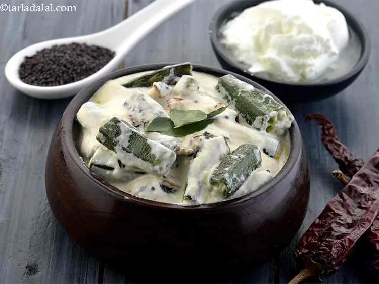 Dahi Bhendi ( Odisha Style Okra Raita)