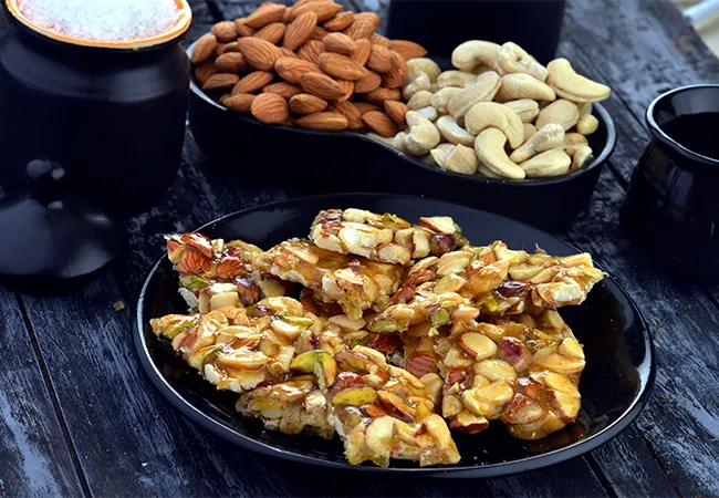  Dry Fruit Chikki, Cashew Almond and Pistachio Chikki