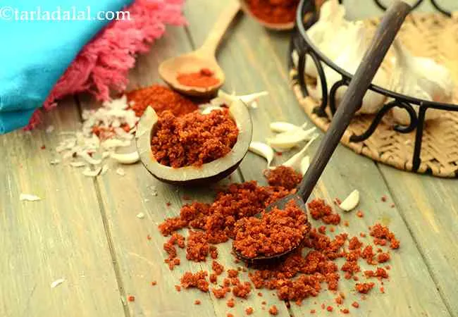 सूखी लहसुन की चटनी की रेसिपी | सूखी लहसुन की चटनी बनाने की विधि |वड़ा पाव चटनी