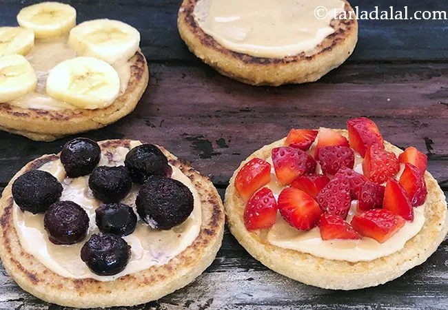 Eggless Indian Pancakes, 4 Ways