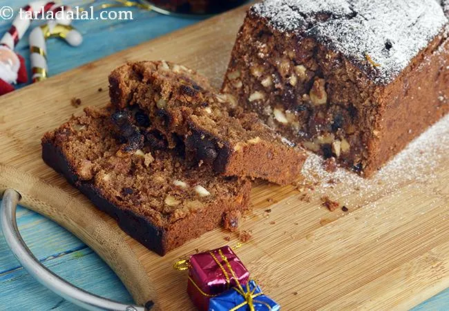 Eggless Plum Cake, Indian Style Christmas Plum Cake
