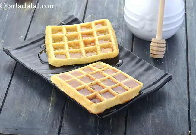Eggless Waffle Recipe, Indian Style Eggless Waffle