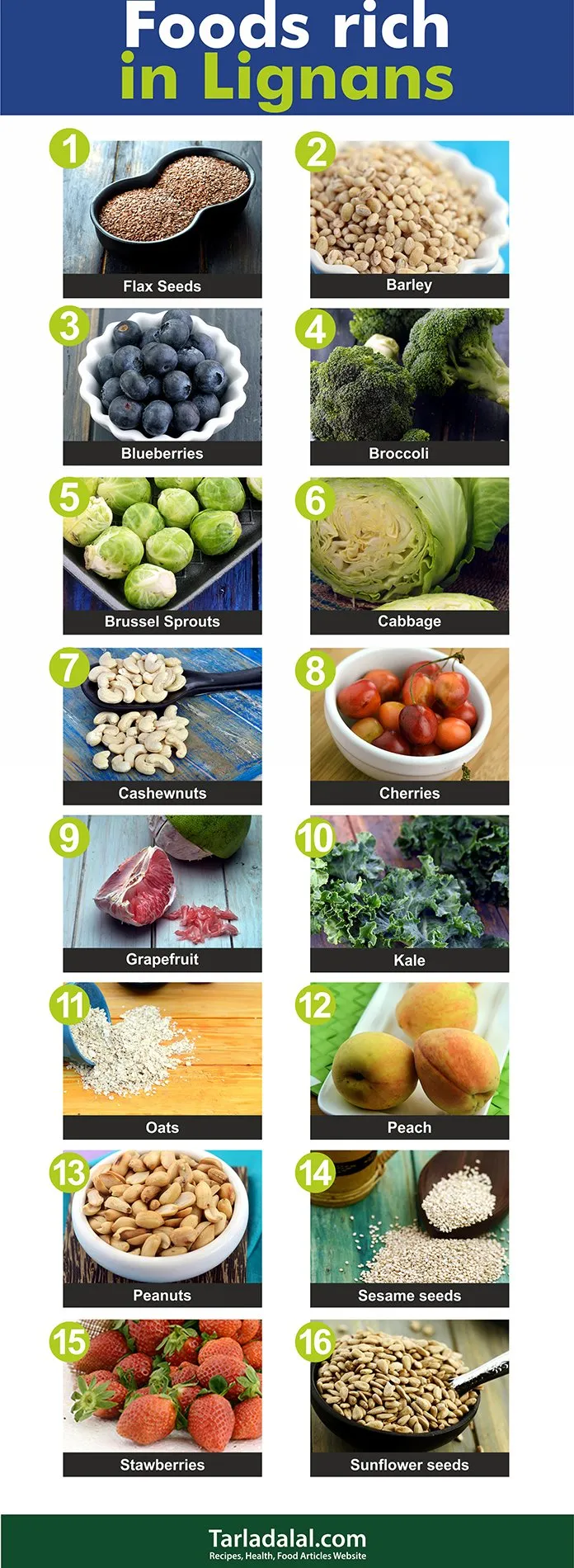 16 Foods Rich in Lignan