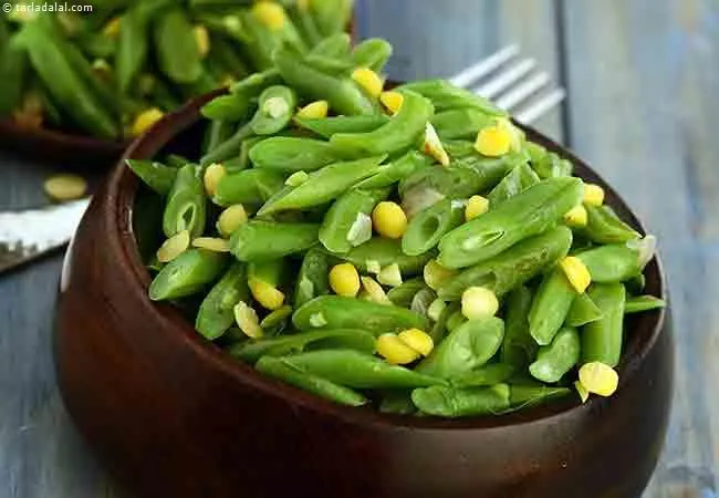 French Bean and Chana Dal Stir-fry