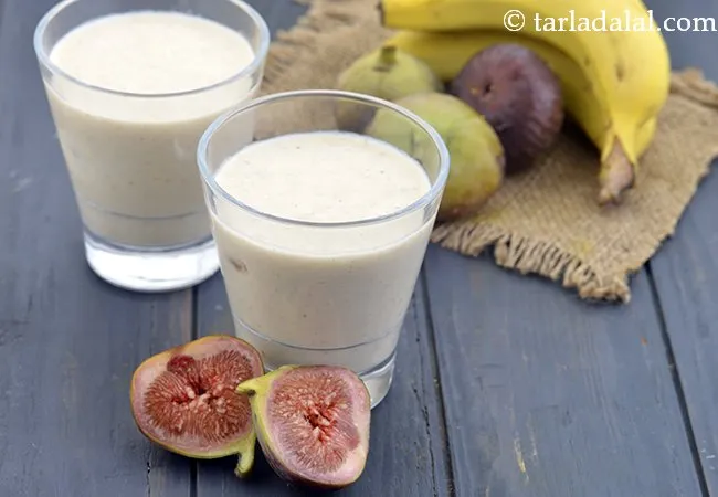 Fresh Fig Banana Milkshake
