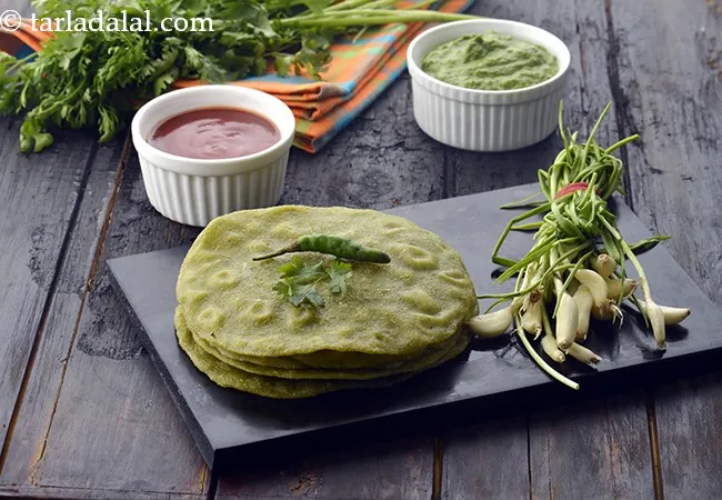 Fresh Green Garlic Pancakes, Winter Fresh Green Garlic Pancakes