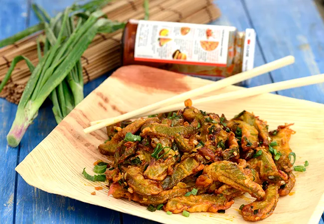 Fried Capsicum in Schezuan Sauce