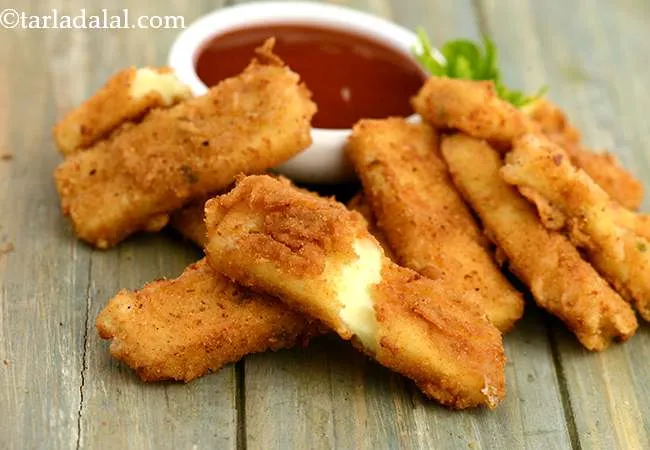 Fried Mozzarella Sticks, Homemade Fried Cheese Sticks