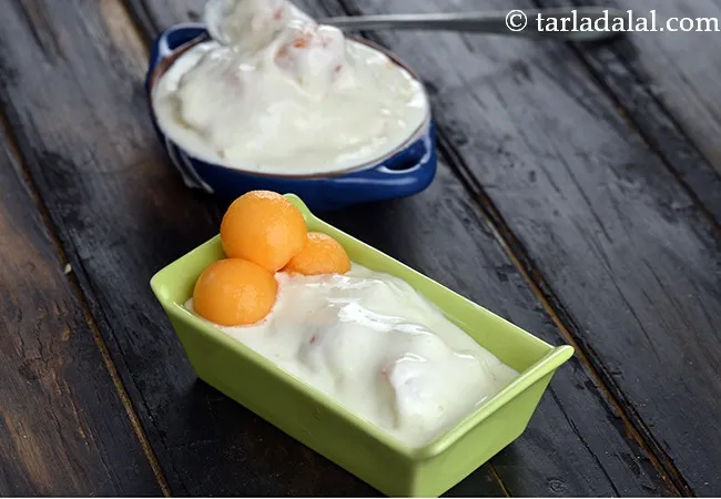 Frozen Muskmelon Yoghurt