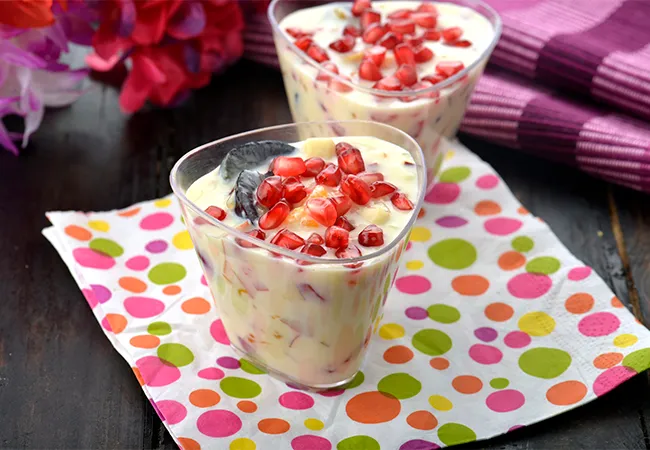  Fruit Custard, Mixed Fruit Custard