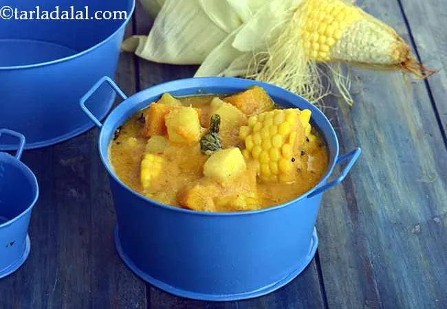 Gajbaje, Mixed Vegetable in Coconut Curry