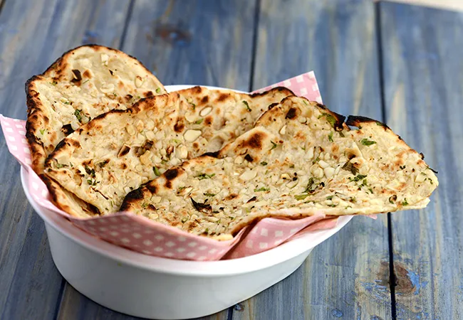  Garlic Naan ( Kebabs and Tikkis Recipe)