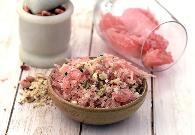 Grapefruit, Coconut and Peanut Salad