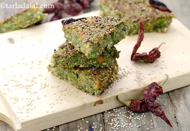 Green Moong Dal Handvo