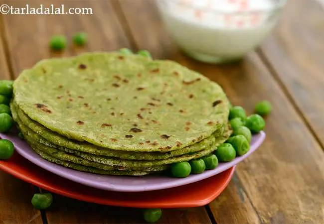 Green Pea Parathas
