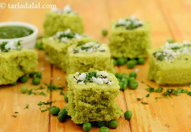 Green Peas Dhokla