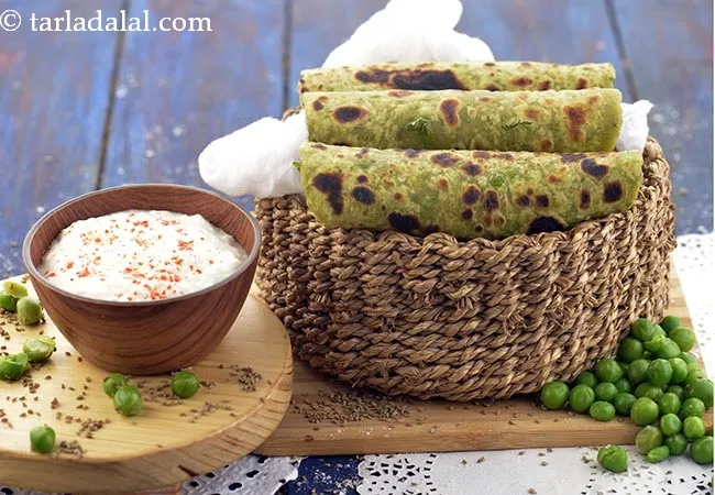 Green Peas Paratha for Diabetics, Weight Loss, Heart