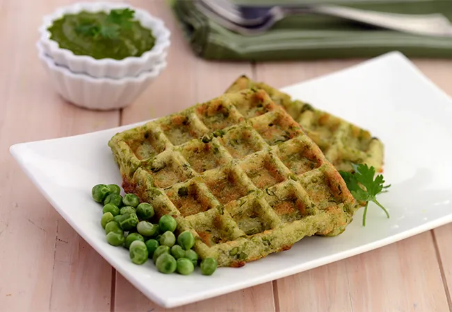  Green Pea Waffles