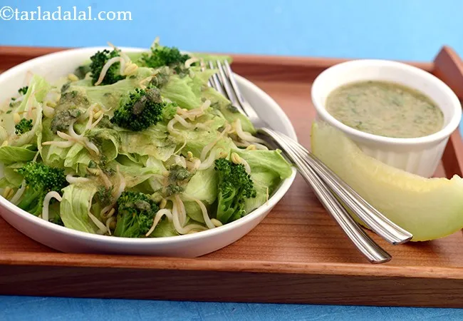 Green Salad with Muskmelon Dressing