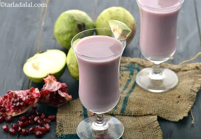 Guava and Pomegranate Drink, Peru Aur Anar ka Drink