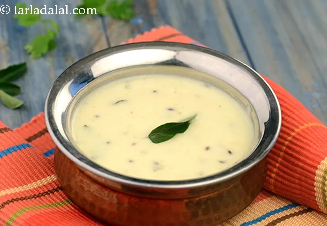 Gujarati kadhi | traditional Gujarati kadhi | how to make Gujarati kadhi
