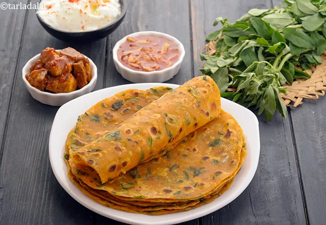 Gujarati methi thepla recipe | methi ka thepla | healthy methi thepla | how to make thepla |