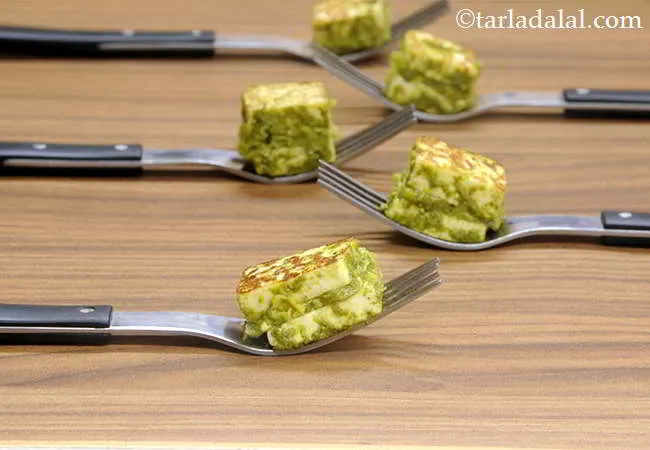 Hara Tava Paneer ( Healthy Starter Recipe )