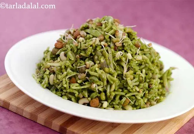  Hariyali Mixed Sprouts Pulao
