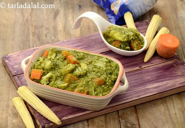 पौष्टिक हरियाली करी