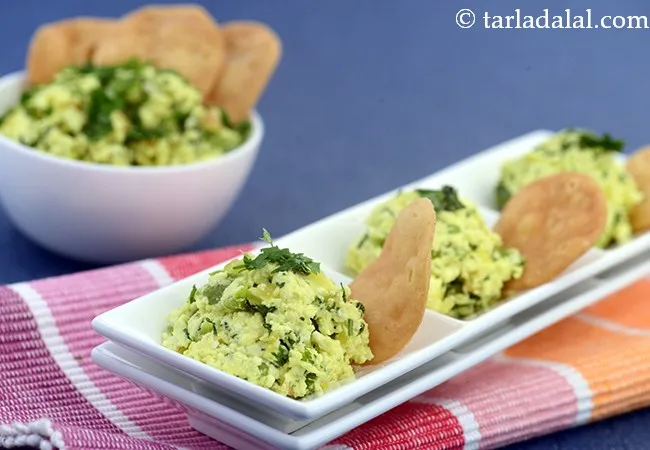 Herb Paneer with Papadis