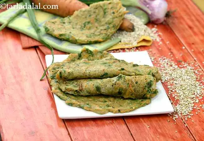  High Fibre Chillas, Buckwheat Oats Indian Pancake