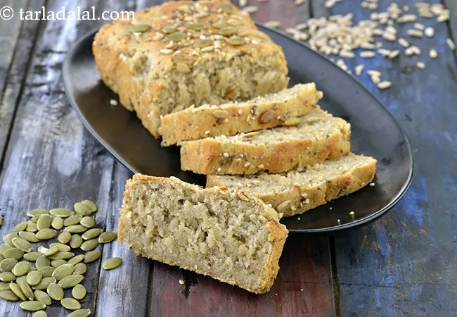 Jowar, Rajgira, Banana and Chia Seeds Bread