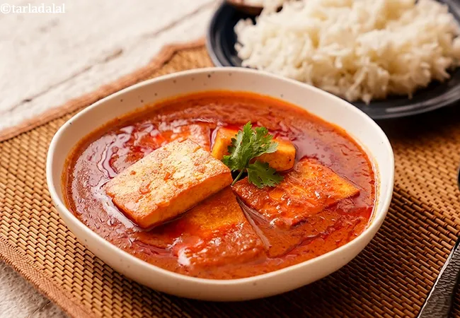 Kashmiri lal paneer recipe | Kashmiri paneer roganjosh | lal paneer sabzi |