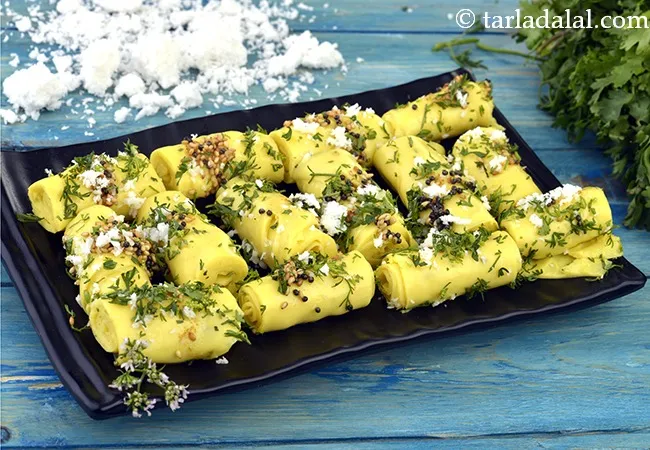 microwave khandvi recipe | Gujarati khandvi recipe in microwave | how to make perfect khandvi in microwave