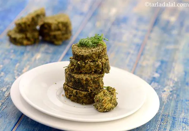 Kothimbir Vadi, Zero Oil Maharashtrian Kothimbir Vadi Recipe