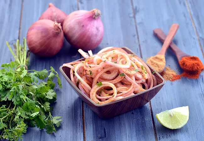 Lachha Onion Recipe, Onion Ring Accompaniment