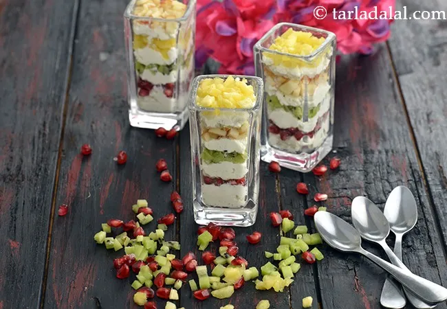 Layered Fruit Sandesh