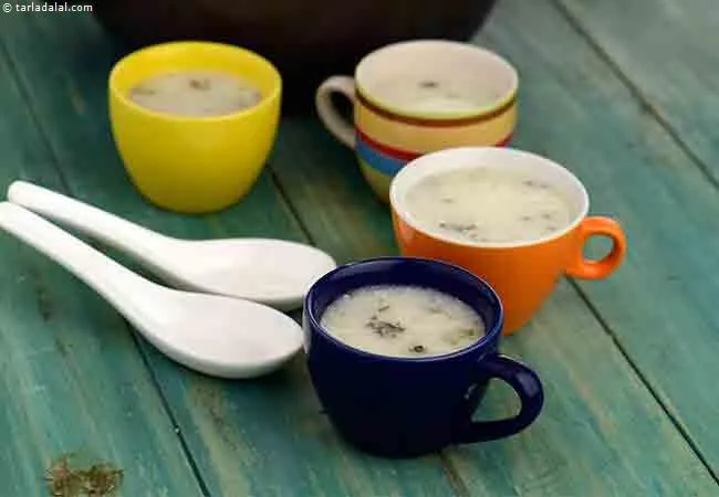 Lebanese Minty Rice Soup