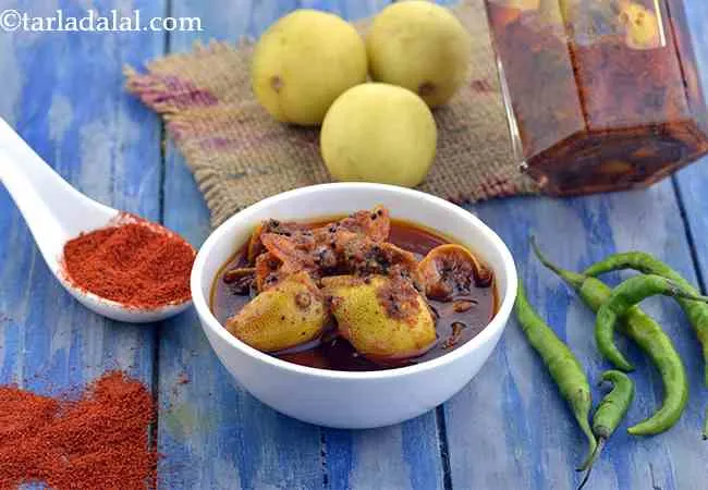  नींबू का अचार की रेसिपी - Lemon Pickle 