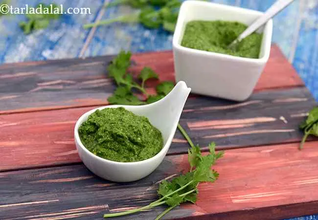 Low Calorie Green Chutney