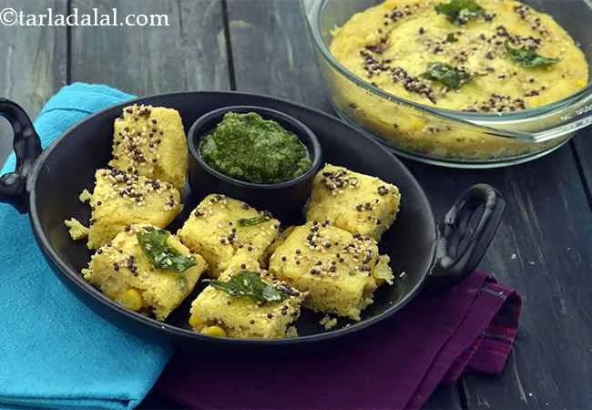 Makai Na Dhokla (Microwave Recipe)