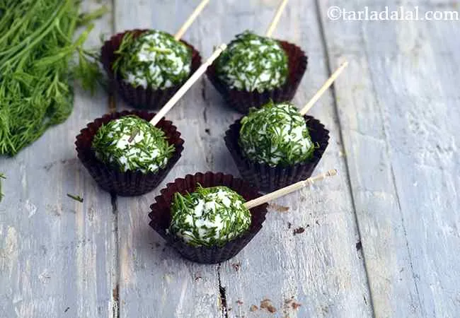 Malai Paneer Dill Balls, Cold Starter