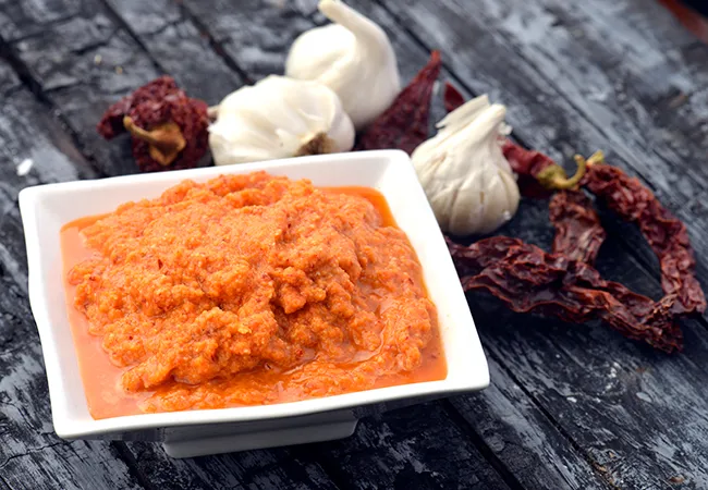  टमॅटो चटनी - South Indian Tomato Onion Chutney