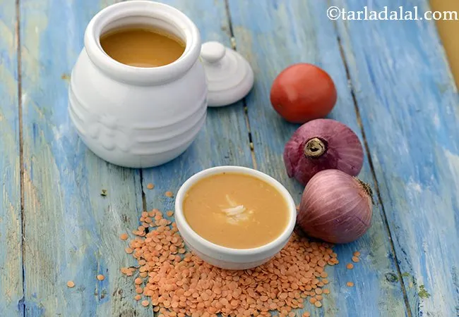 Masoor Dal Curry Soup (Protein Rich Recipe)
