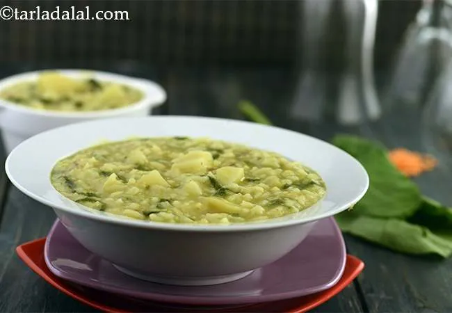 Masoor Dal and Palak Khichdi
