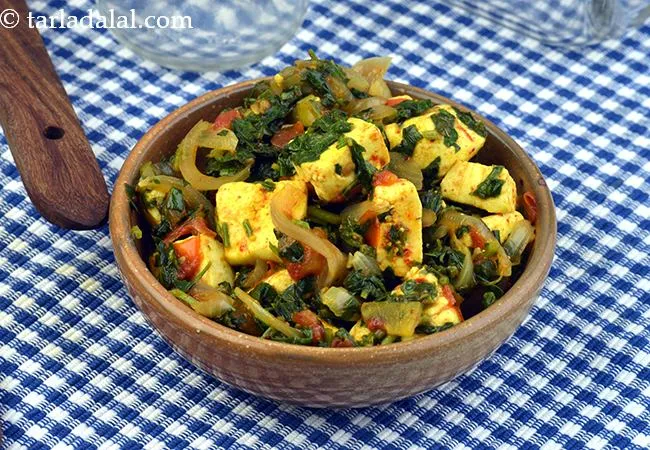 Methi, Tomato and Paneer Subzi