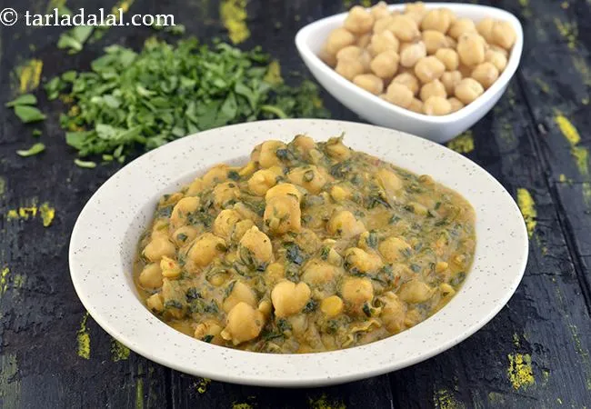 Methi Chole Recipe, Easy Chick Pea Curry