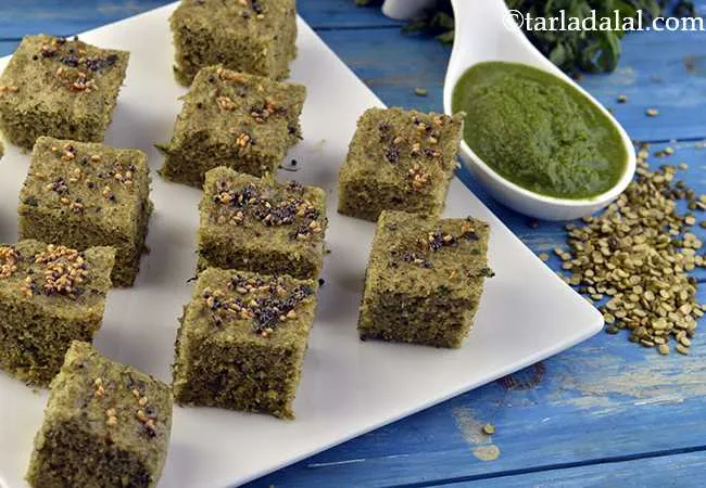 Methi Moong Dal Dhokla