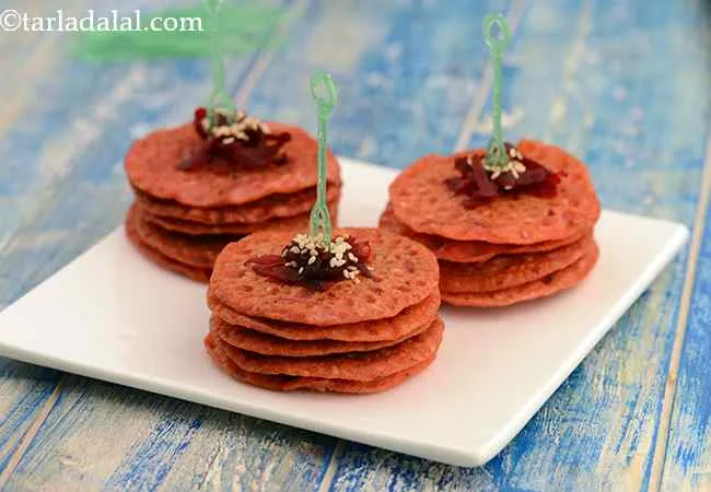 Mini Beetroot Pancake