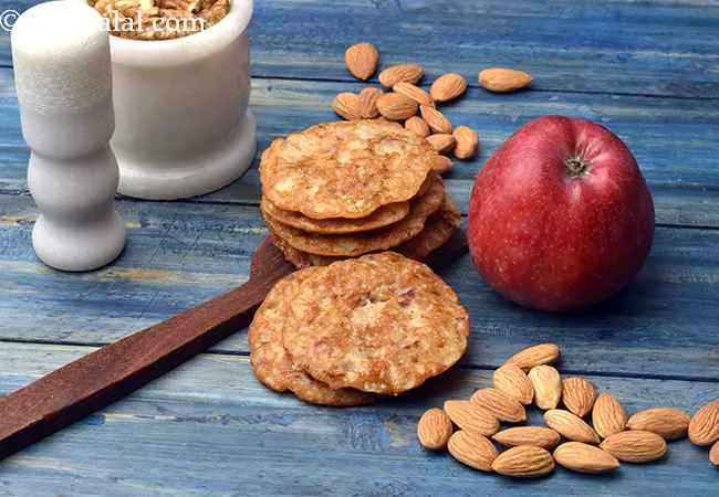 Mini Jowar Apple and Walnut Pancake